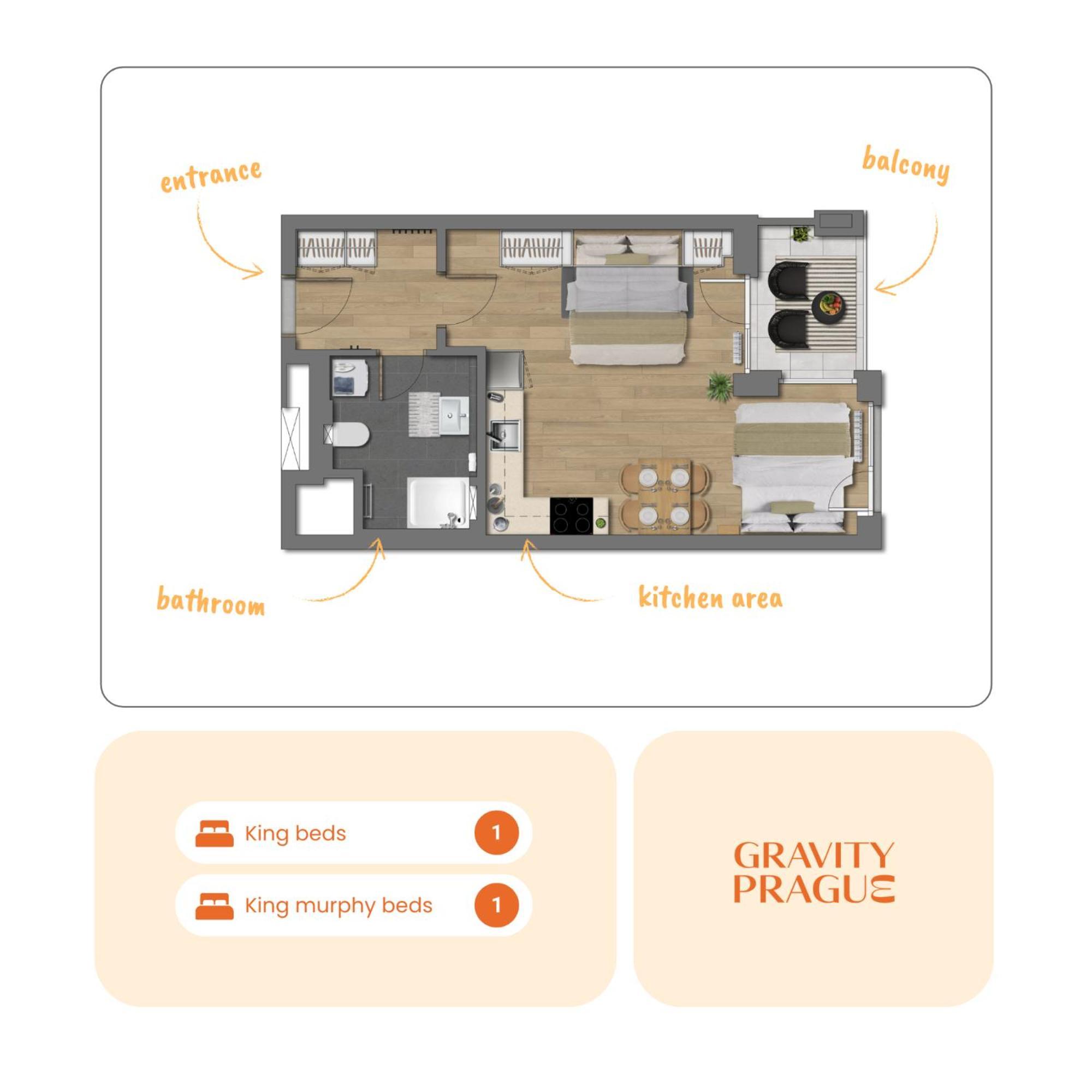 Yellow Apartment - Balcony, Free Parking, By Gravity Прага Екстериор снимка